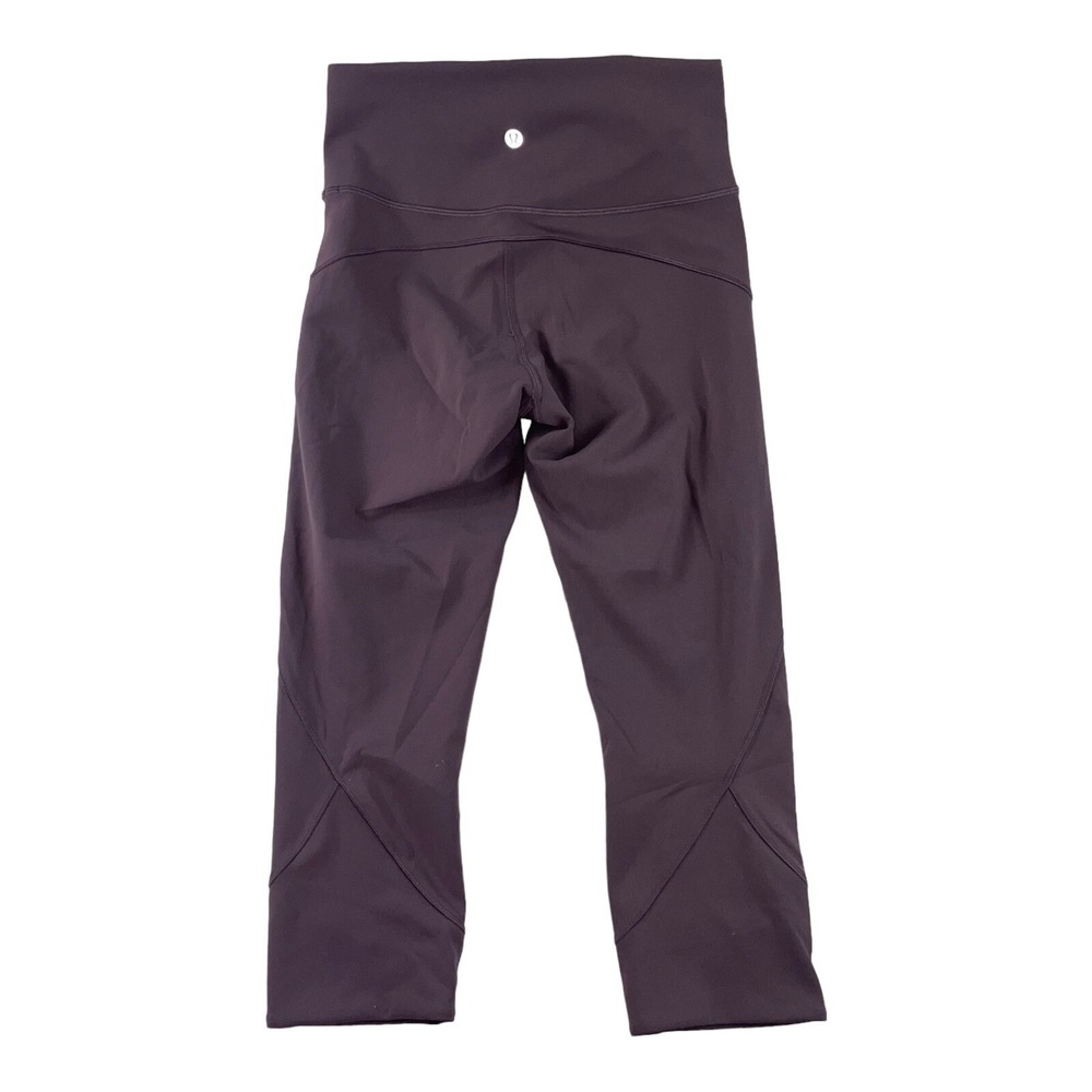 Lululemon In Movement Crop Tight 6 Smoked Mulberry High Rise Everlux 19 W6AHJS